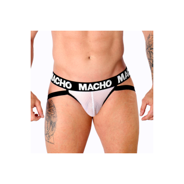 MACHO - MX26X1 JOCK GRID BIANCO XL - MACHO UNDERWEAR - /product_model…