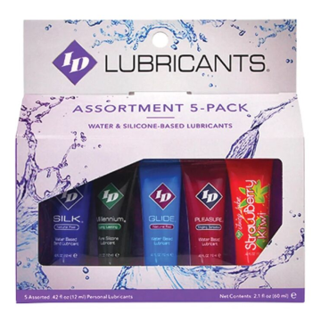 ID JUICY LUBE - SURTIDO 5X LUBRICANTE TUBE PACK 12 ML