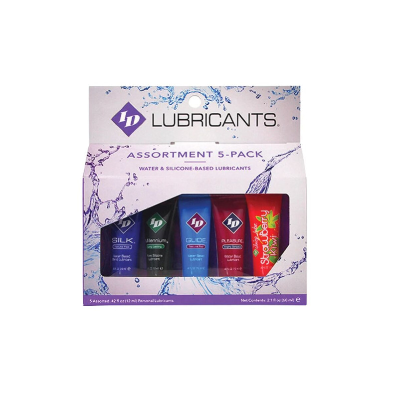 ID JUICY LUBE - SORTIERT 5X SCHMIERMITTEL, TUBE PACK 12 ML - Mit köst…