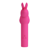 PRETTY LOVE - GERARDO VIBRADOR DE SILICONA CONEJO FUSCHIA