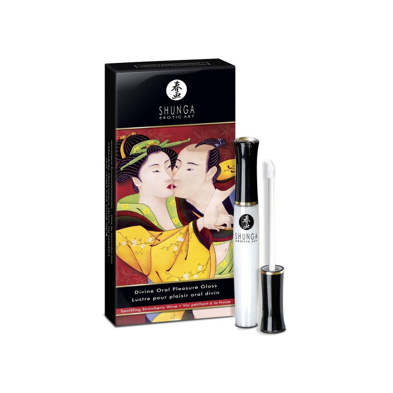 Shunga - Gloss À Lèvres Divine Fraise & Cava | Vybes.it