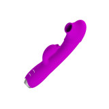 PRETTY LOVE - REGINA RECHARGEABLE VIBRATOR-SUCTION GEL PURPLE - HIGH…