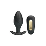 Pretty Love - Regina Plug Anal Vibrador Recargable Negro | Vybes.it