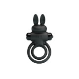 Pretty Love - Anillo Vibrador Iii Conejo Para Pene Negro | Vybes.it