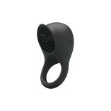 Pretty Love - Anillo Vibrador Para Pene Con Lengua Negro | Vybes.it