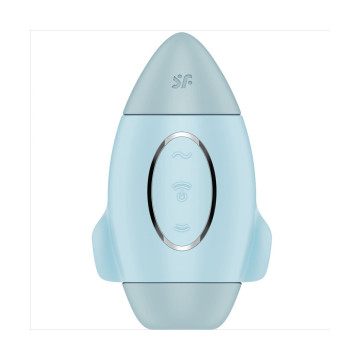 SATISFYER - MISSION CONTROL AZUL VIBRADOR PEQUEÑO DE DOBLE IMPULSO