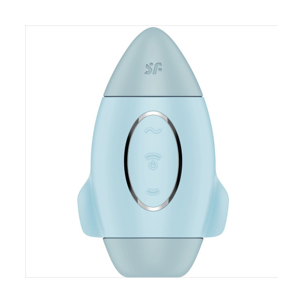 SATISFYER - MISSION CONTROL AZUL VIBRADOR PEQUEÑO DE DOBLE IMPULSO