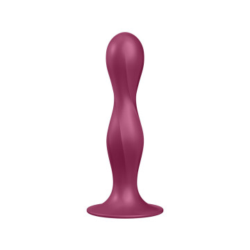 Satisfyer - Double Ball - R Dildo Silicona Granate | Vybes.it