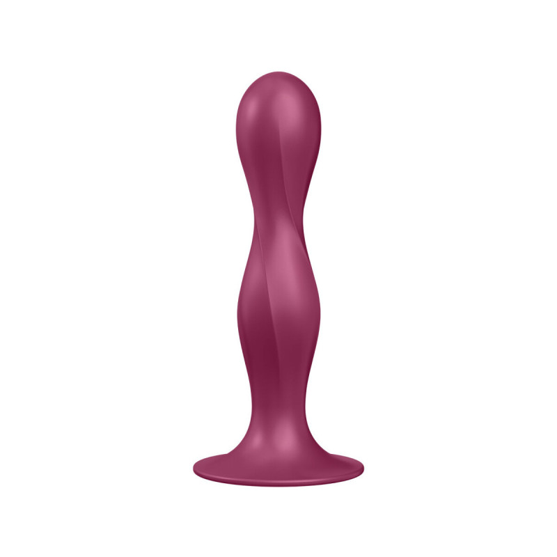 Satisfyer - Double Ball - R Dildo Silicona Granate | Vybes.it