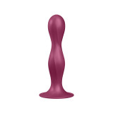 Satisfyer - Double Ball - R Dildo Silicona Granate | Vybes.it