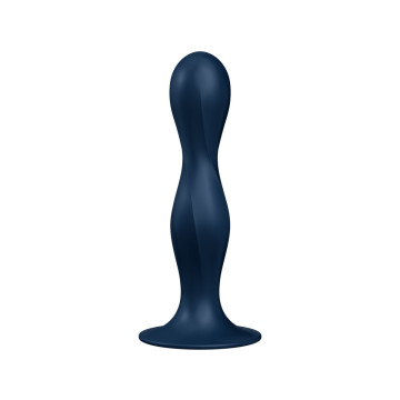 Satisfyer - Double Ball - R Dildo Silicona Azul | Vybes.it