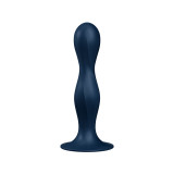 Satisfyer - Double Ball - R Dildo Silicona Azul | Vybes.it