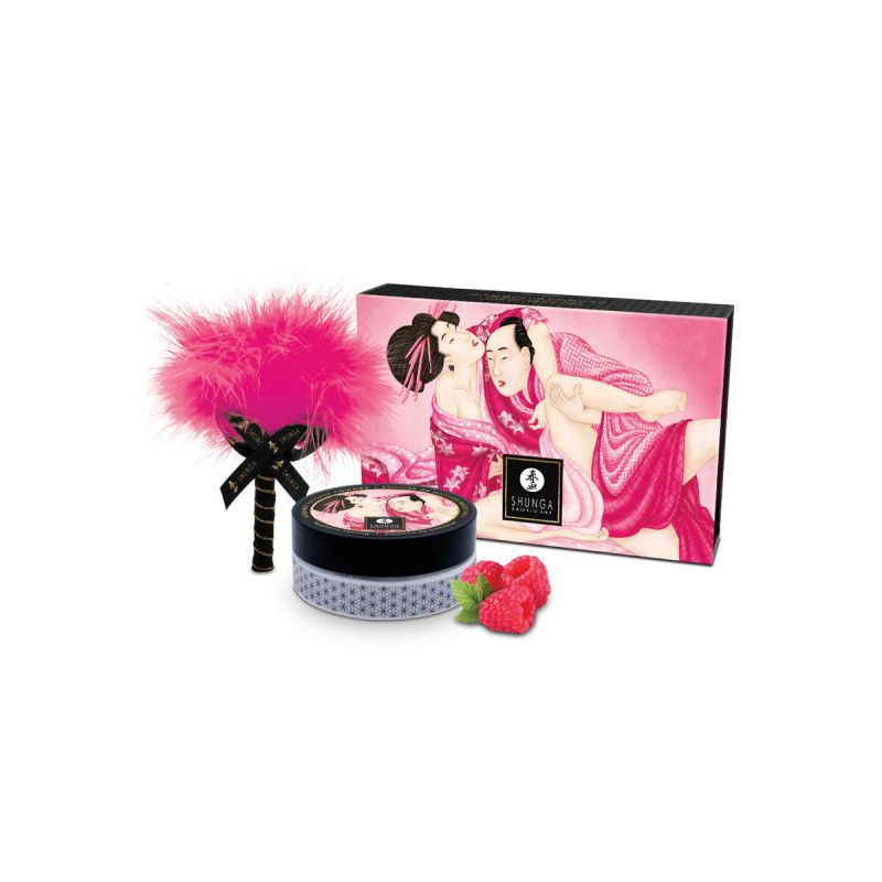 Shunga - Kit Polvos De Masaje Comestible Frambuesa | Vybes.it