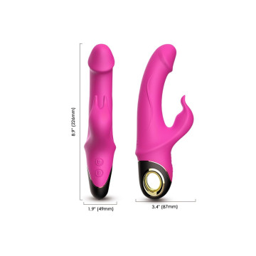 Armony - Meteror Dildo Vibrador Rabbit Rotador Fucsia | Vybes.it