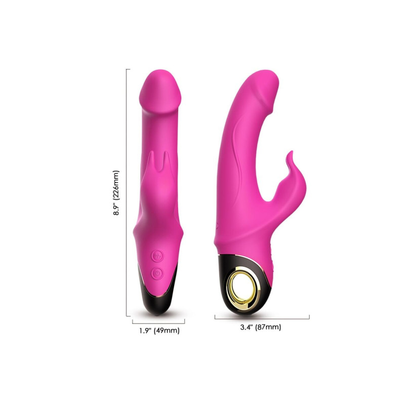 Armony - Meteror Dildo Vibrador Rabbit Rotador Fucsia | Vybes.it