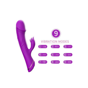 Armony - Dildo Vibrador Rabbit Silicona Violeta | Vybes.it
