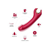 Armony - Prince Dildo Vibrador & Rotador Rojo | Vybes.it