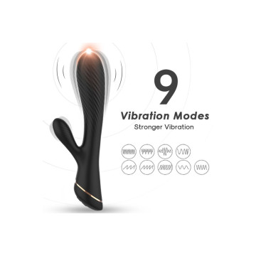 Armony - Vibrador Rabbit Silicona Negro | Vybes.it