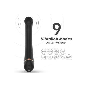 Armony - Vibrador Cabeza Plana Silicona Negro | Vybes.it