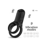 ARMONY - DOPPELRINGVIBRATOR SCHWARZ - ARMONY FOR HIM - Cockringe mit…