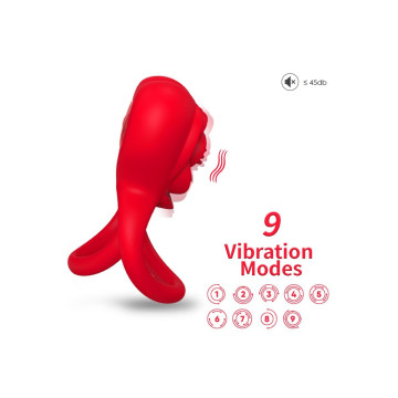 Armony - Anillo Vibrador Corazón Rojo | Vybes.it