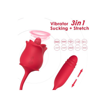 Armony - 3 In 1 Rosa, Stimolatore, Aspirazione E Su&Giù Con Coda