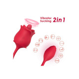 Armony - Stimolatore E Vibratore Rosa 2 In 1 Con Aspirazione E Coda