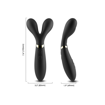Armony - Y - Wand Masajeador & Vibrador Cabeza Doble Negro |