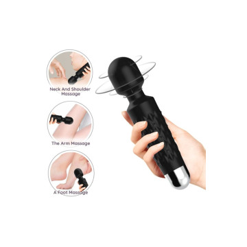 Armony - Postman Masajeador & Vibrador Cabeza Flexible Negro |