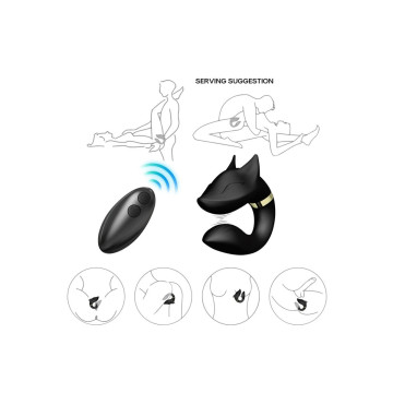 Armony - Fox Vibrator Für Paare Mit Fernbedienung Schwarz | Vybes.it