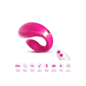 Armony - Crescent Vibrador Pareja Control Remoto Fucsia | Vybes.it