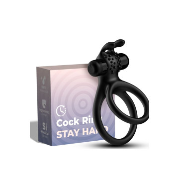 ARMONY - TRAVELER DOUBLE VIBRATOR RING FOR COUPLES RABBIT BLACK - ARM…