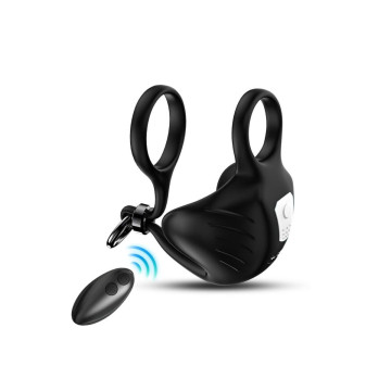 Armony - Manta Anillo Vibrador Testículos Control Remoto Negro |