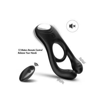 Armony - Veyron Anillo Vibrador Doble Pinza Control Remoto Negro |