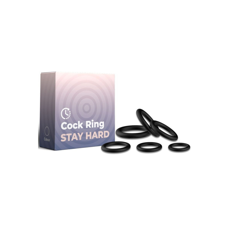 ARMONY - BAGUES SILICONE NOIR - ARMONY FOR HIM - Cockrings sans vibra…