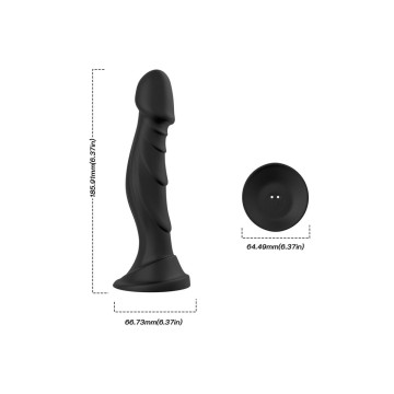 Armony - Gode Vibrateur & Plug Anal Télécommande Noir | Vybes.it