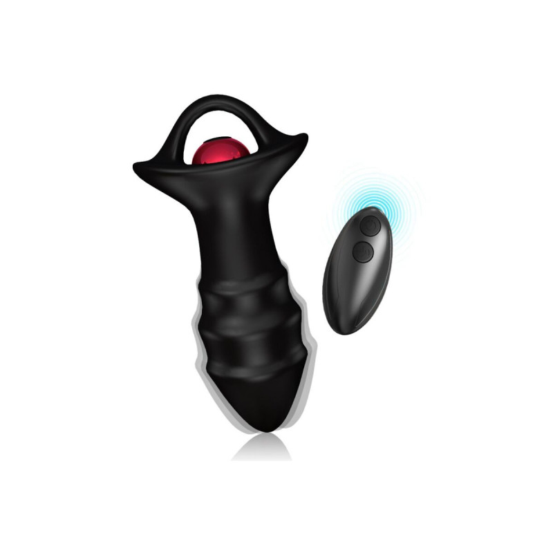 Armony - Kylin Dedal Vibrador & Plug Anal Control Remoto Negro |