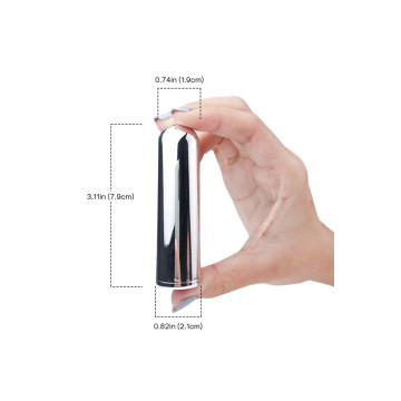 Armony - Vibrateur Bullet Argent 2.1 Cm X 7.9 Cm | Vybes.it