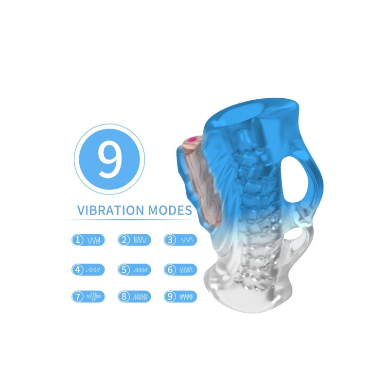 Armony - Masturbator Dedal & Vibrador Azul Degradado | Vybes.it