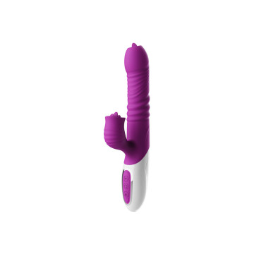 ARMONY - VIBRATORE A DOPPIA LINGUA ED EFFETTO CALORE VIOLA SPINTA - A…