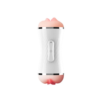 ARMONY - MASTURBATEUR DOUBLE VIBRATEUR VAGIN ET BOUCHE BLANC - ARMONY…
