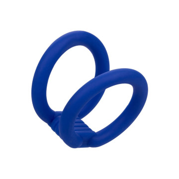 CALEXOTICS - ADMIRAL CAGE DOUBLE COCK BLEU - Cockrings sans vibration