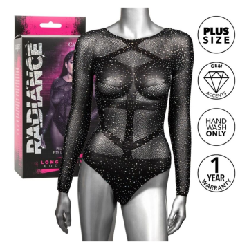 CALEXOTICS - RADIANCE BODY DE MANGA LARGA PEDRERÍA TALLA GRANDE