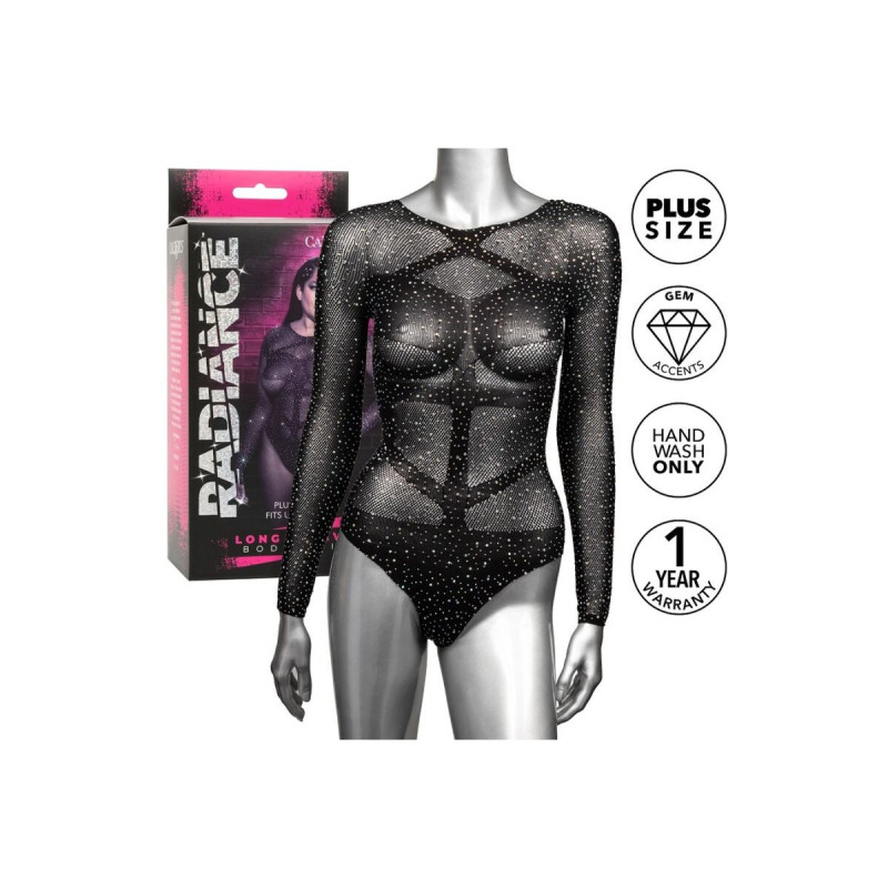 CALEXOTICS - RADIANCE BODY MANCHES LONGUES RHIN GRANDE TAILLE - Bodys…
