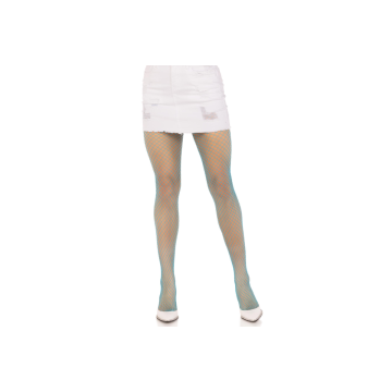 LEG AVENUE - COLLANT A RETE IN LYCRA BLU - LEG AVENUE HOSIERY - Calzi…
