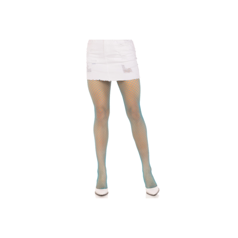 LEG AVENUE - COLLANTS RÉSILLE LYCRA BLEU - LEG AVENUE HOSIERY - Chaus…