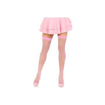 LEG AVENUE - BAS CUISSES RÉSILLE ROSE - LEG AVENUE HOSIERY - Chausset…