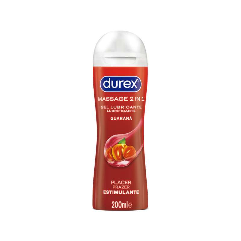 DUREX - GUARANA STIMULATING MASSAGE LUBRICANT GEL 200 ML - DUREX LUBE…