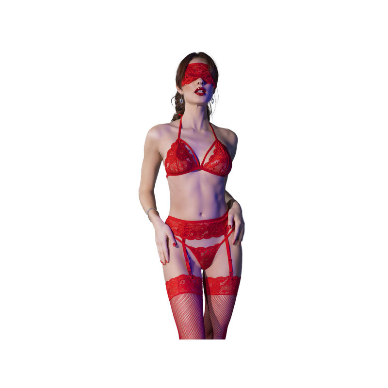 Chilirose - Cr 4467 Set Cuatro Piezas Rojo S/M | Vybes.it