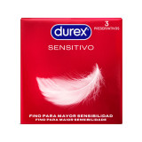 DUREX - PRESERVATIVI SENSITIVE 3 UNITÀ - DUREX CONDOMS - Sensibile